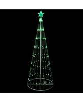 Northlight 12' Green Led Lighted Show Cone Christmas Tree Outdoor Decoration