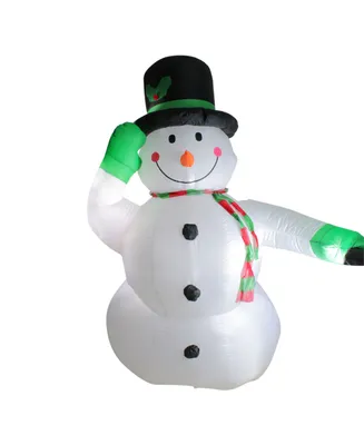 Northlight 8' Animated Inflatable Lighted Standing Snowman Christmas Outdoor Decoration