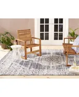 Nicole Miller Patio Sofia Magnolia Dark Blue Outdoor Area Rug Collection