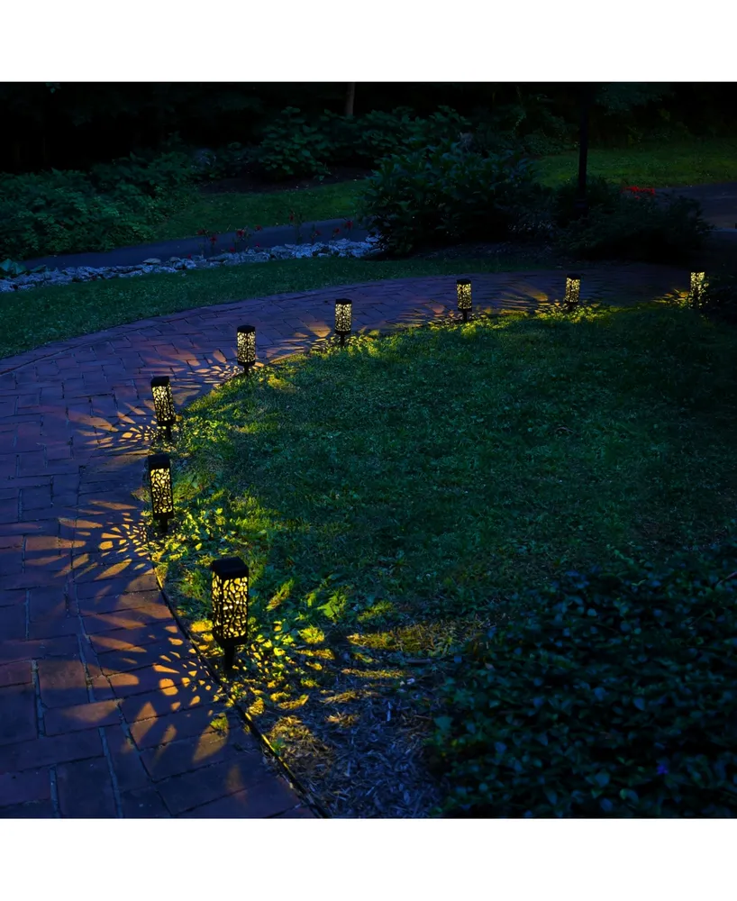 Lumabase Solar Powered Pathway Lights, Set of 4