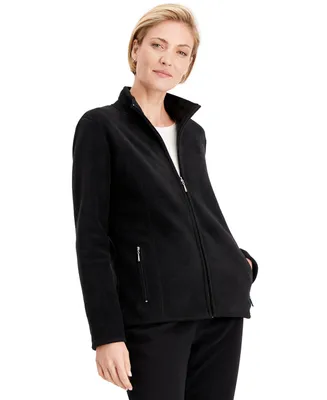 Karen Scott Petite Princess-Seam Zeroproof Zip-Front Jacket, Created for Macy's