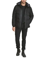 Marc New York Men's Huxley Crinkle Down Jacket with Removable Hood