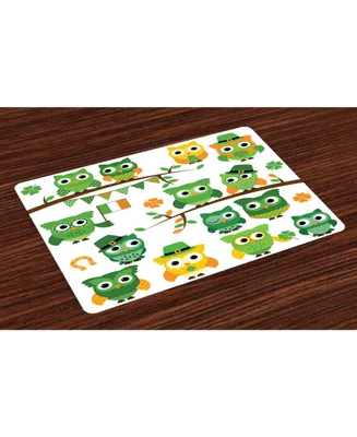 Ambesonne St. Patrick's Day Place Mats