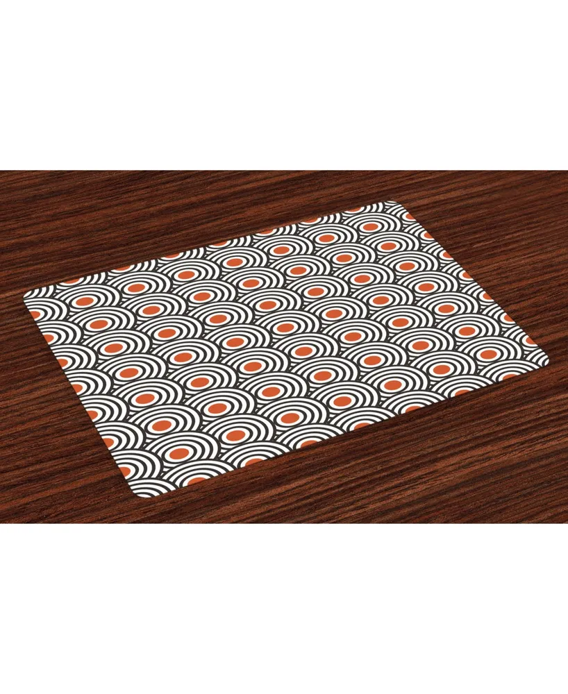 Ambesonne Modern Art Place Mats, Set of 4