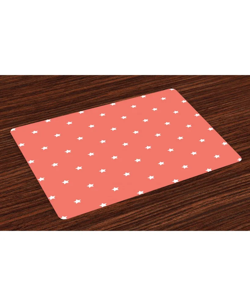 Ambesonne Coral Place Mats