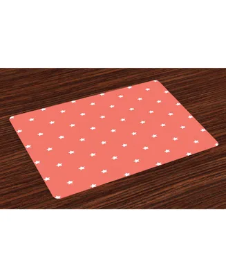 Ambesonne Coral Place Mats