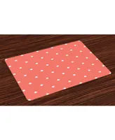 Ambesonne Coral Place Mats