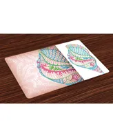 Ambesonne Seashells Place Mats