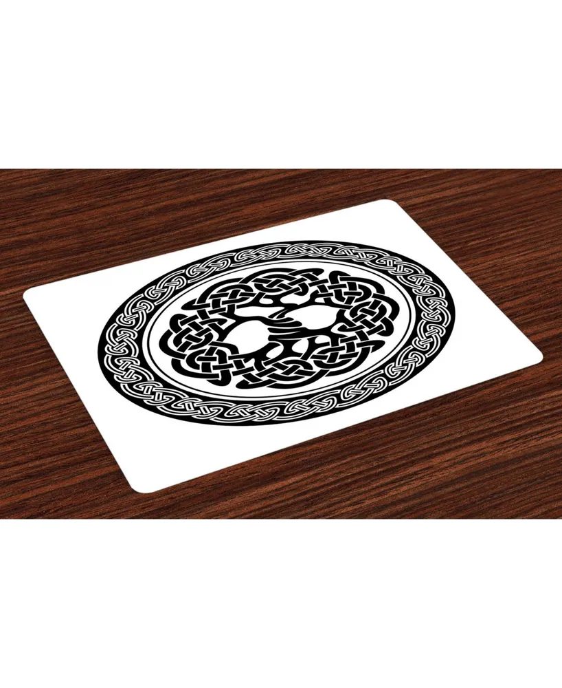 Ambesonne Celtic Place Mats