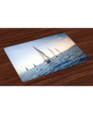 Ambesonne Nautical Place Mats