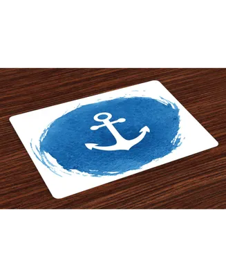 Ambesonne Anchor Place Mats