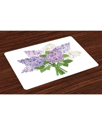 Ambesonne Lilac Place Mats, Set of 4