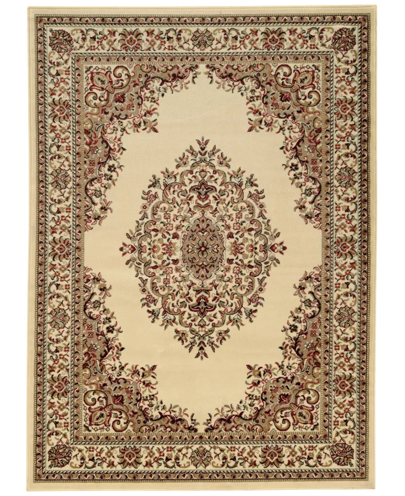 Km Home 1595/Ivory/5PCT Tuscany Kerman Ivory Set Area Rug