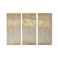 Madison Park Sandy Forest 3-Pc. Gel/Foil-Embellished Canvas Print Set