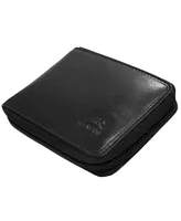 Men's Mancini Boulder Collection Rfid Secure Zippered Wallet with Removable Passcase