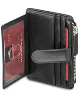 Men's Mancini Equestrian2 Collection Rfid Secure Card Case and Coin Pocket