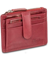 Men's Mancini Equestrian2 Collection Rfid Secure Card Case and Coin Pocket