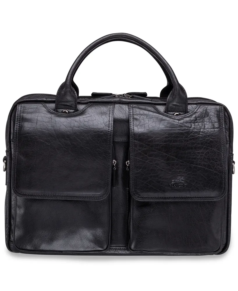 Mancini Arizona Collection Double Compartment 15.6" Laptop / Tablet Briefcase