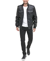 Levi's Men's Sherpa Lined Faux Leather Aviator Bomber