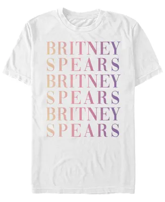 Fifth Sun Britney Spears Men's Gradient Name Stack Short Sleeve T-Shirt