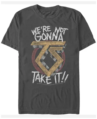 Fifth Sun Twisted Sister Men's We're Not Gonna Take It Text Logo Short Sleeve T-Shirt