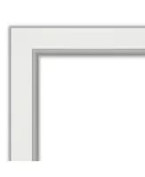 Amanti Art Eva Silver-tone Framed Floor/Leaner Full Length Mirror, 29.25" x 65.25"