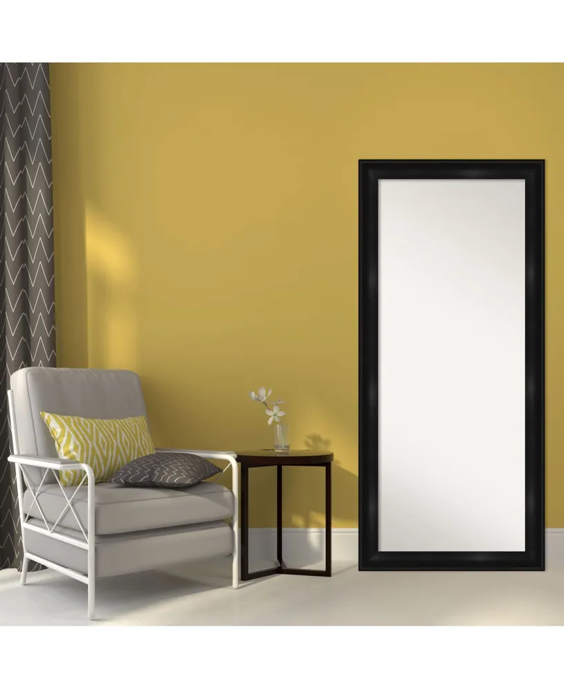 Amanti Art Grand Framed Floor/Leaner Full Length Mirror, 29.75" x 65.75"