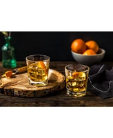 JoyJolt Carina Old Fashioned Whiskey Glasses Set of 2