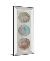 Classy Art Planet Trio Ii by Alicia Ludwig Mirror Framed Print Wall Art, 18" x 42"