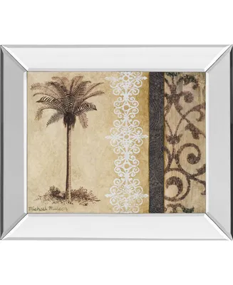 Classy Art Decorative Palm Ii by Michael Marcon Mirror Framed Print Wall Art, 22" x 26"