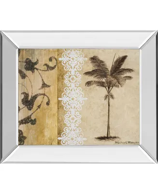 Classy Art Decorative Palm I by Michael Marcon Mirror Framed Print Wall Art, 22" x 26"