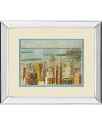 Classy Art Cityscape by Longo Mirror Framed Print Wall Art, 34" x 40"