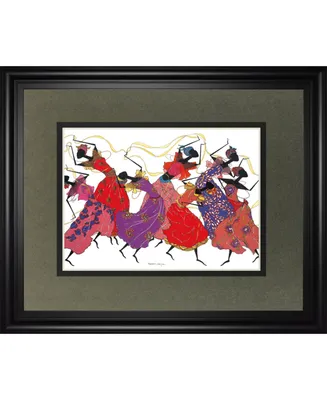 Classy Art Lead Dancer in Purple Gown by Augusta Asberry Framed Print Wall Art, 34" x 40"