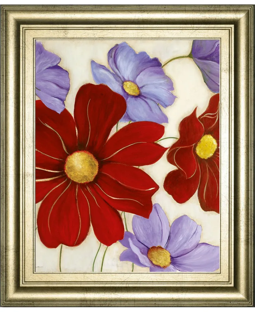 Classy Art Lavender and Red I by Tava Studios Framed Print Wall Art, 22" x 26"