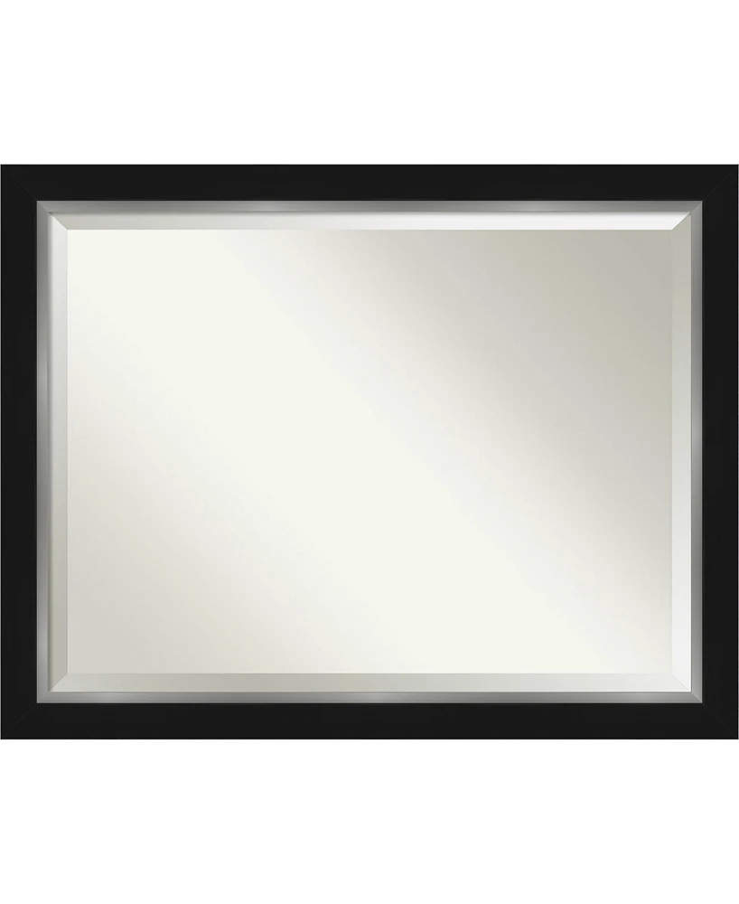 Amanti Art Eva Silver-tone Framed Bathroom Vanity Wall Mirror, 45.25" x 35.25"