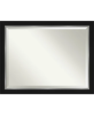 Amanti Art Eva Silver-tone Framed Bathroom Vanity Wall Mirror, 45.25" x 35.25"