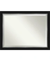 Amanti Art Eva Silver-tone Framed Bathroom Vanity Wall Mirror