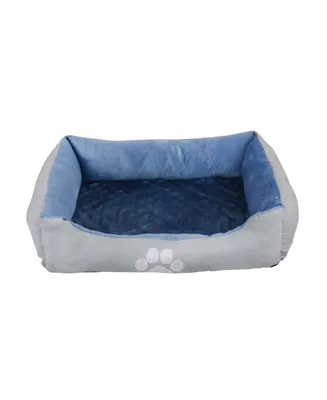 Happycare Textiles Orthopedic Rectangle Bolster Pet Bed