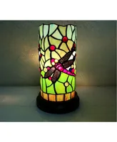 Amora Lighting Tiffany Style Dragonfly Mini Table Lamp