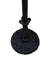 Amora Lighting Tiffany Style Floral Design Floor Reading Lamp