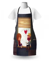 Ambesonne Valentines Day Apron