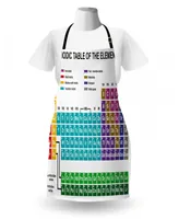 Ambesonne Periodic Table Apron