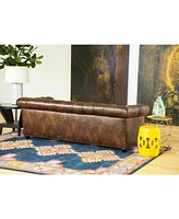 Zoe 86" Leather Sofa