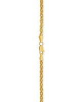 Graduated Rope Link 18" Chain Necklace (3mm - 6.25MM) in 14k Gold