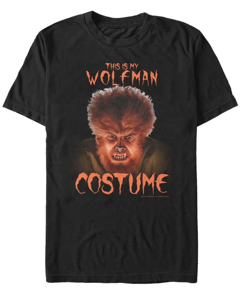 Fifth Sun Universal Monsters Wolfman Costume Men's Short Sleeve T-shirt