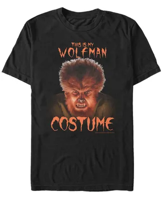 Fifth Sun Universal Monsters Wolfman Costume Men's Short Sleeve T-shirt