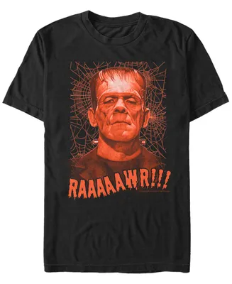 Universal Monsters Men's Rawr Frankenstein Portrait Short Sleeve T-Shirt