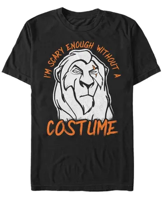 Disney Men's Lion King Scar Is Scary Enough Costume Short Sleeve T-Shirt