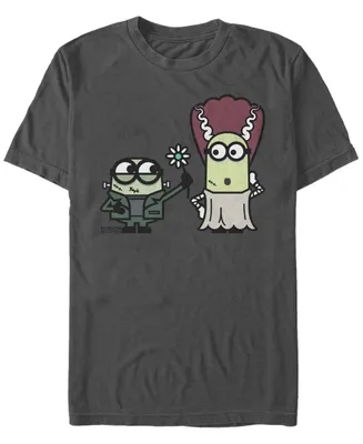Despicable Me Men's Minions Frankenstein and His Bride Halloween Short Sleeve T-Shirt