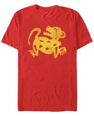 Fifth Sun Men's Nickelodeon Legends of the Hidden Temple Distressed Jaguar Short Sleeve T-Shirt